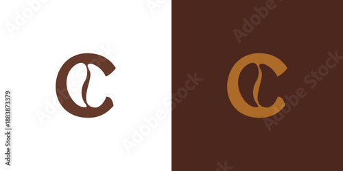The c coffee logo design is unique and modern