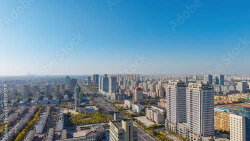 China Shandong Dongying Urban Architectural Scenery