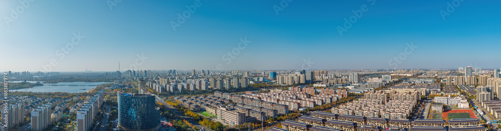 Obraz premium China Shandong Dongying Urban Architectural Scenery