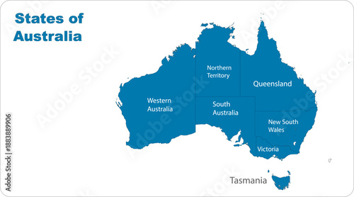 States of Australia 4 copy professional digital illustration image for modern design projects, presentations, marketing visuals, print layouts and cre