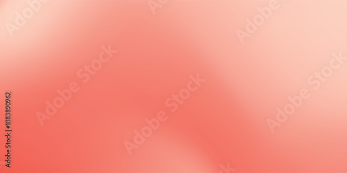 Bright tender vector watercolor red and coral gradient background. Abstract soft wavy peach and pink mesh gradient wallpaper for nature sky concept