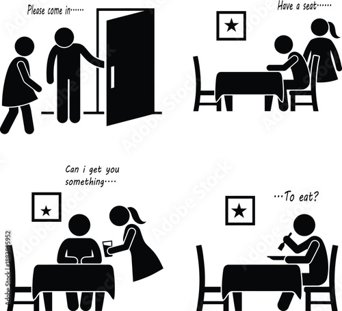 A delightful restaurant dining journey: from warm welcome to satisfying meal