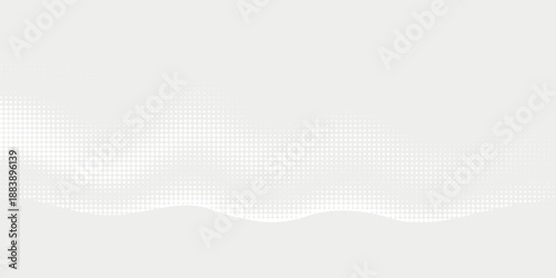 Dot white gray wave light technology texture background. Abstract big data digital concept.