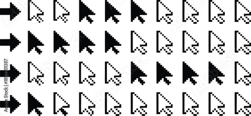 Cursor Arrows Set for Design , cursor, arrows, design, icons, pointer, click, select, navigate,