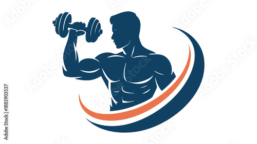 Man lifting dumbbell
