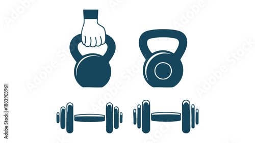 Gym equipment illustration