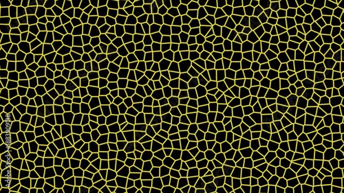 Golden Crack Mosaic Animated Texture Background
