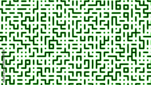 Green Maze Abstract Pattern Seamless Animation Background
