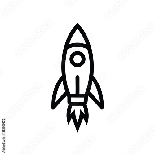 App Launch Rocket Vector Illustration