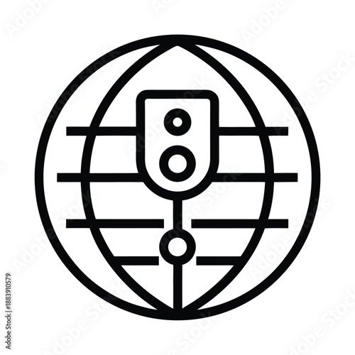 IP Address Identification Vector Illustration