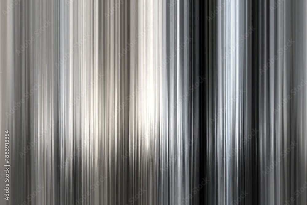 Obraz premium Vertical abstract art with streaks of gray, white, and black; blurred motion