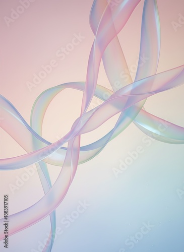 Soft Pastel Futuristic Abstract Flow Background