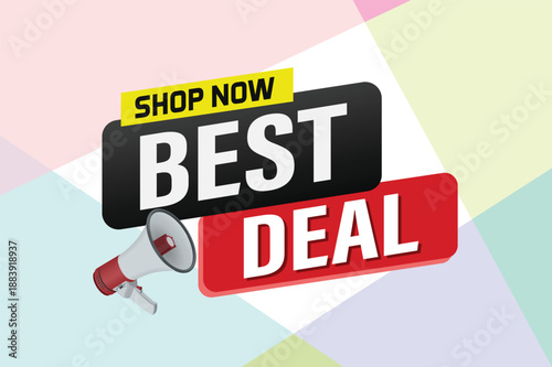 best deal offer poster banner graphic design icon logo sign symbol social media website coupon

