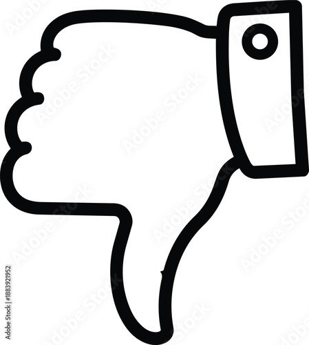 dislike thumb icon with tag dislike thumb icon with tag