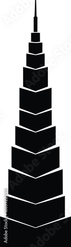 Khalifa Burj silhouette Dubai tallest building UAE skyline cityscape modern architecture