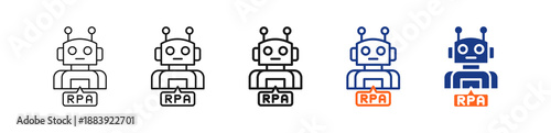 Rpa Different Set Vector Icon