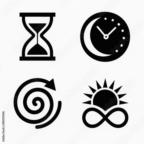 time space icon sheet