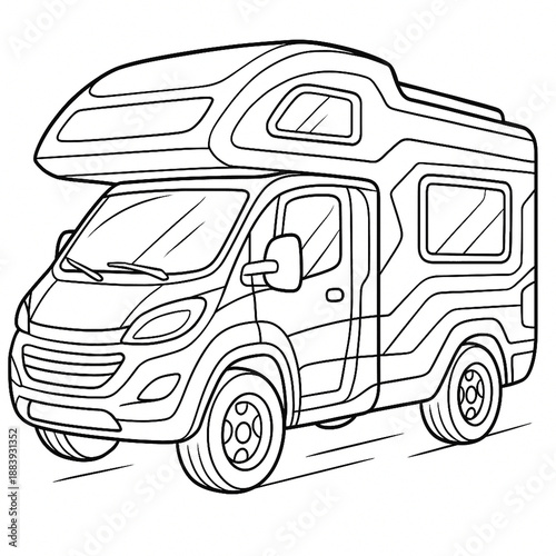 camper coloing page