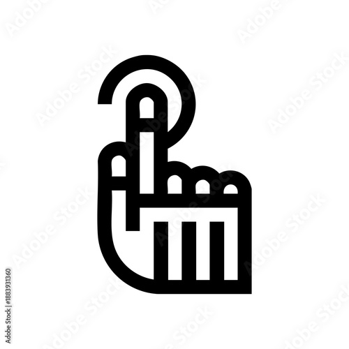 Wired Gloves Line Icon
