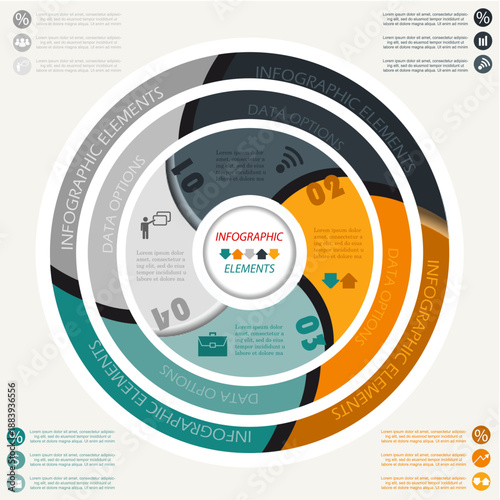 Circular Segmented Data Infographic.ai