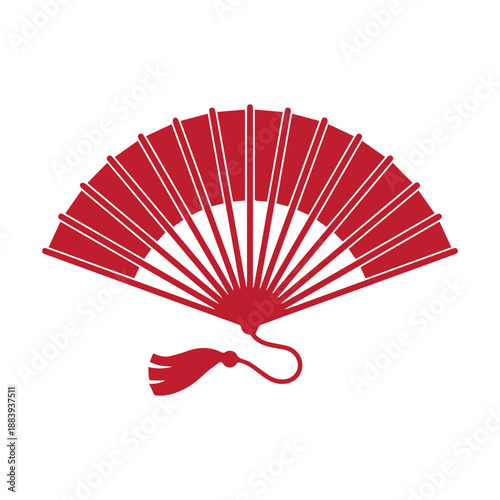 Red Traditional Fan