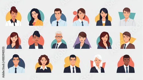 Diverse group of people showing various emotions and expressions.