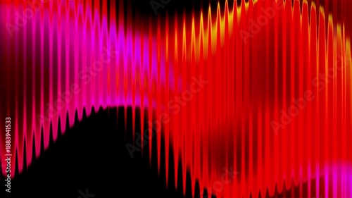 Colorful wave patterns move and change in an abstract design