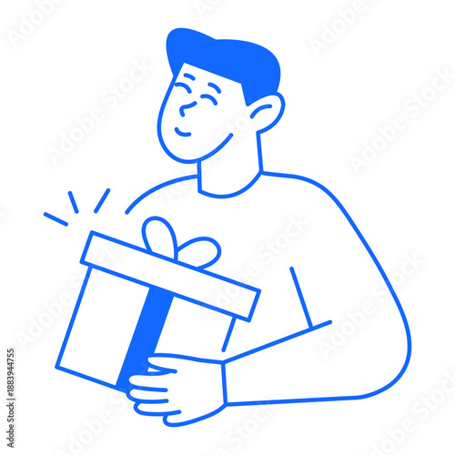 An outline style icon showing reward 


