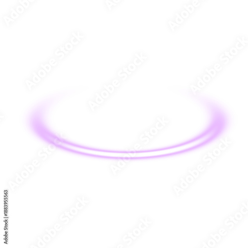 Photography White Purple Glow Arc Ring Overlay Soft Blur Halo Circle Light