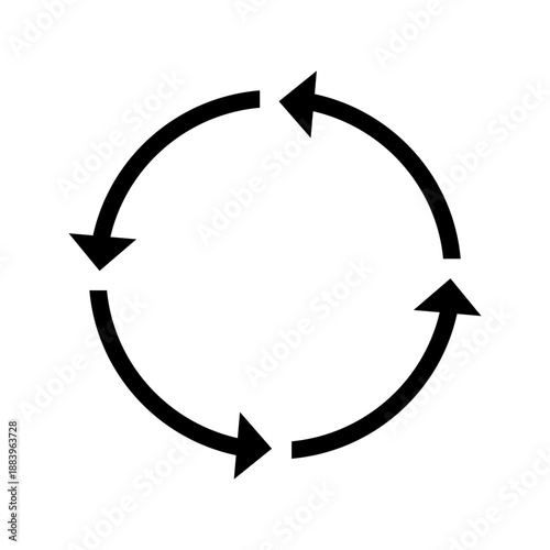 Circular Road Sign icon vector image. Suitable for mobile apps, web apps and print media.