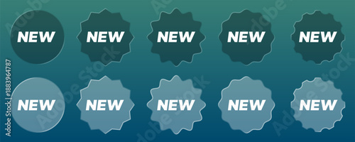 New tag symbol badges with liquid glass