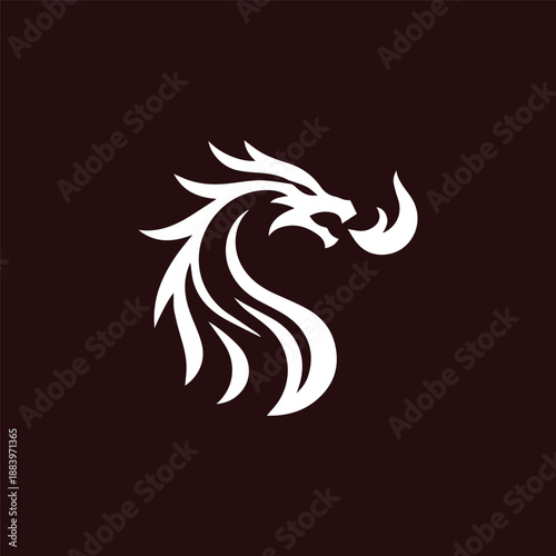 Wallpaper Mural dragon logo design Torontodigital.ca