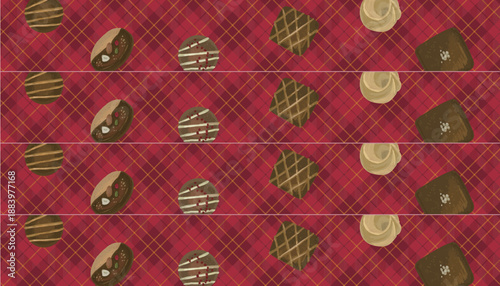 Valentine's Day Display Tartan Check POP