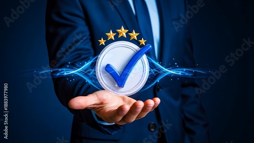 Quality approval symbol representing trust and verification
