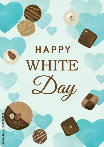 White Day Display Heart POP