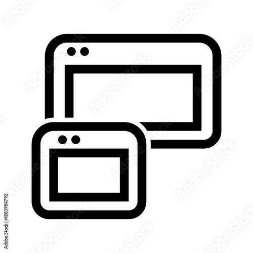 Responsive icon vector image. Suitable for mobile apps, web apps and print media.