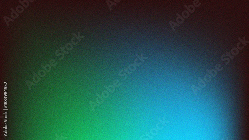 Deep green blue noisy abstract background, Grainy gradient abstract background for web banner poster design, grain texture effect, copy space, Backdrop.