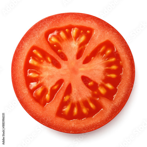 Wallpaper Mural Fresh tomato slice isolated on transparent background Torontodigital.ca