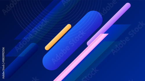 Modern Abstract Diagonal Line Blue Background Minimalist Geometric Shapes Gradient Colorful Design. Good for Website Banners, Corporate Presentations, Branding, Posters, Social Media, and Professional