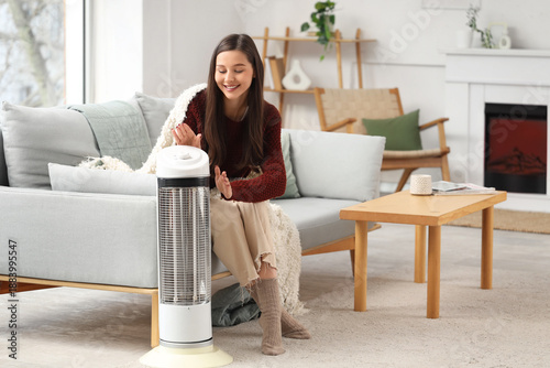 Young woman with electric h...