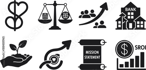 Business Finance Icons Set