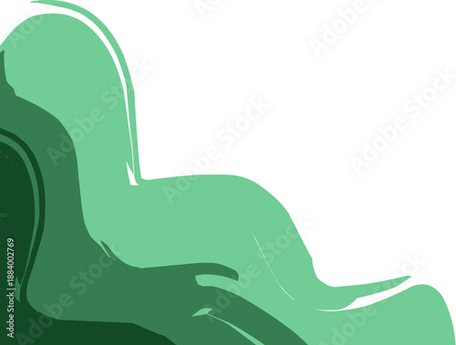 Green wave wavy waves ilustration background art ilustration aesthetic 