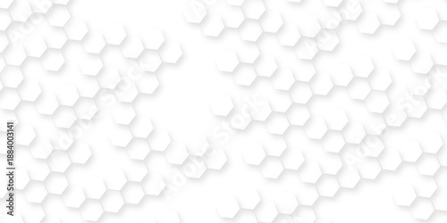 vector illustration geometry science and technology, , abstract geometric pattern of white hexagons, hexagon concept design abstract technology background, abstract arrangement of white hexagonal.