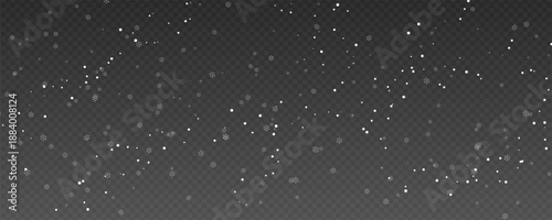 Light Falling Snowflakes Overlay with Transparent Background for Winter, Christmas, Website and Motion Graphics Design