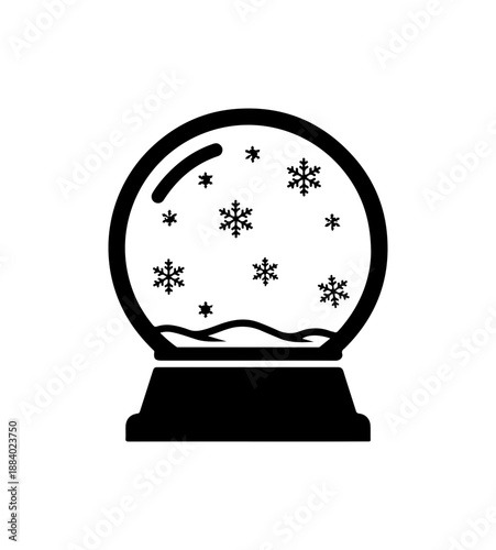 Winter Snowflake Crystal Ball Design