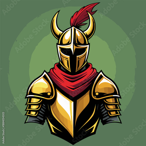vector image of ancient armor