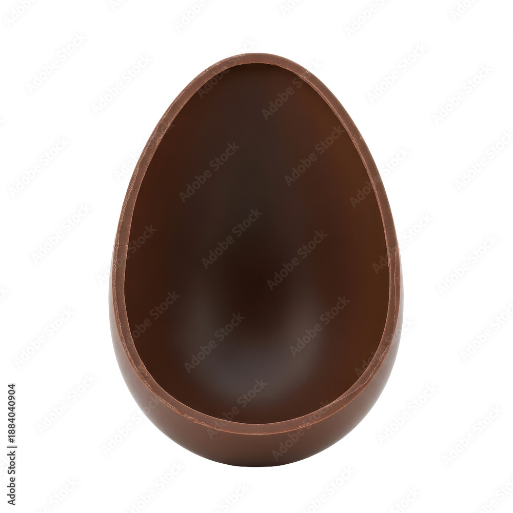 Fototapeta premium Empty Chocolate Egg Cutout