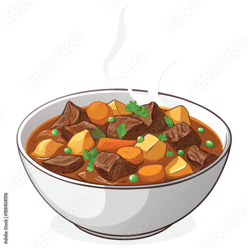 Mutton Stew Hearty Bowl Serving