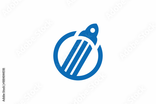 Booster Circle Rocket Logo 