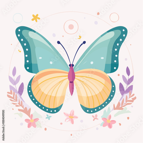 vector illustration of a butterfly